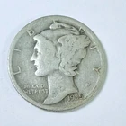 1935-S LIBERTY MERCURY 90% SILVER DIME CIRCULATED COIN #5324