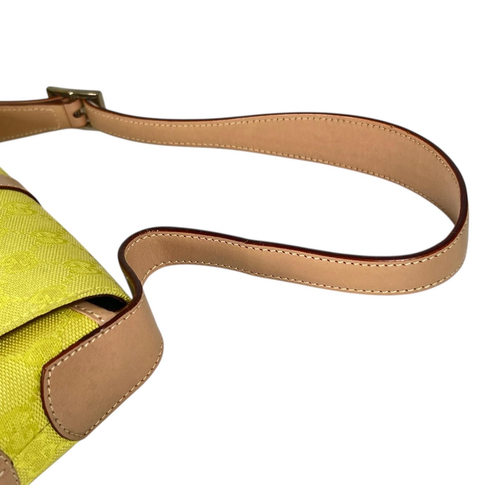 Gucci Jackie 001-3824 Shoulder Bag GG Canvas Lemon Yellow Women's Japan thumbnail 19