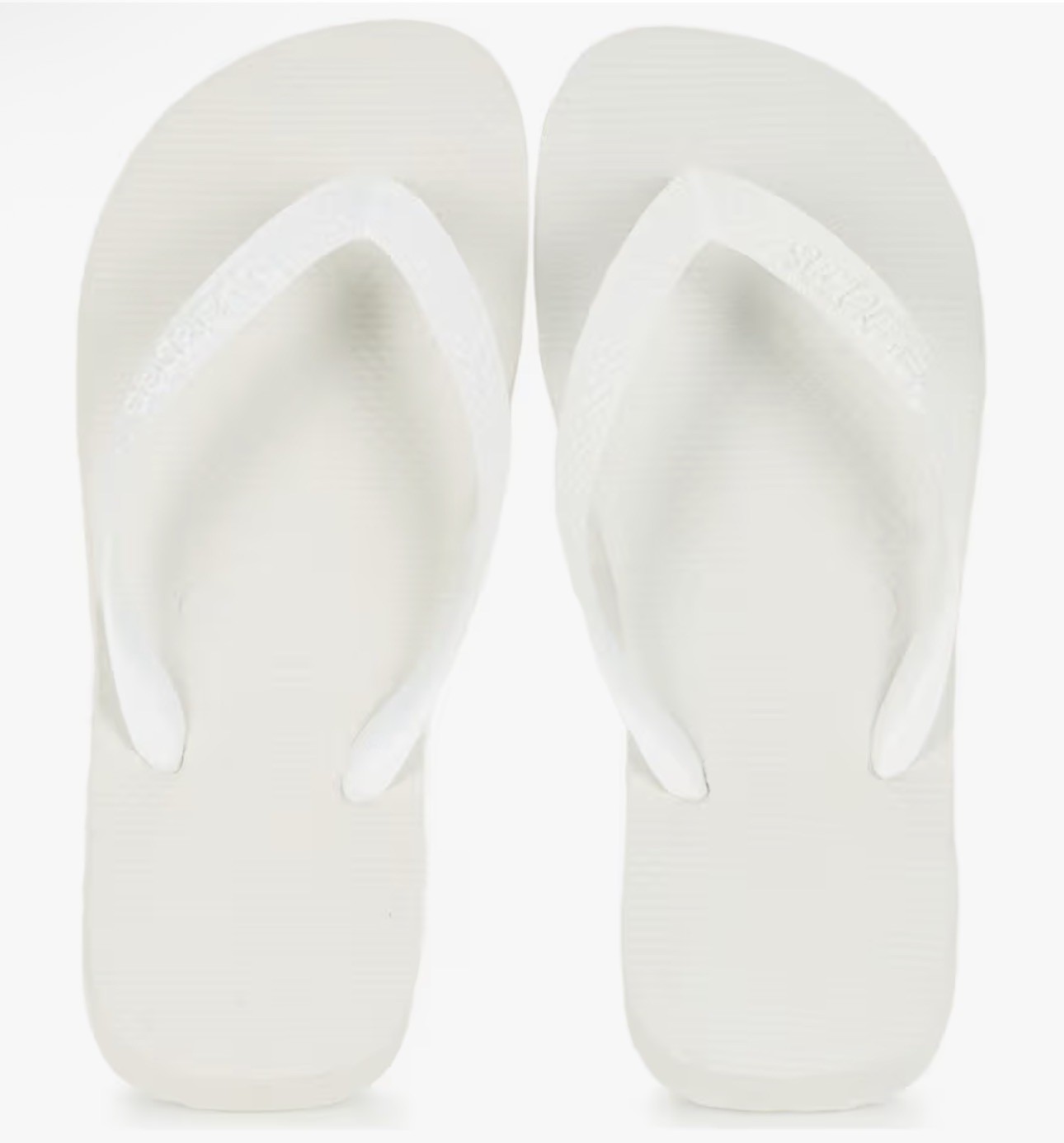 Havaianas Solid White Flip Flops Men's Size 9/10 41/42 Brazil Sandals NEW