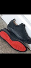 Christian Louboutin Sneaker In Schwarz Leder Herren Schuhe Neu Größe 40-43