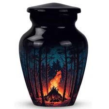 Night Forest Urns for Human, Ashes Adult Male & Female - Small Cremation Urn for