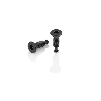 XLC Schraubenbolzen für Flatmountadapter M5x8mm, konischer Kopf, schwarz (2er Pa
