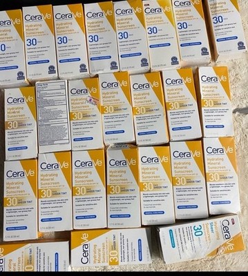 CeraVe Hydrating Mineral Sunscreen SPF 30 Face Sheer Tinte (vencidas ) 2024 