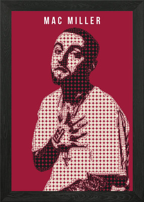 Mac Miller Gerahmtes Wandbild Poster Leinwanddruck Bild