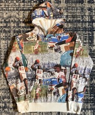 Nike Air Jordan Flight All Over Print Hoodie Youth Size Large 12-13 Basketball