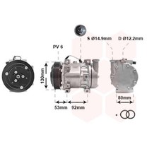 Kompressor Klimaanlage für Alfa Romeo 147 1.6 16V T.SPARK Eco