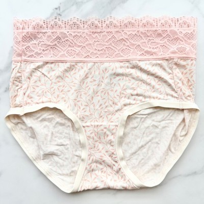 Soma Embraceable Super Soft Enchanting Lace Modern Brief Panty Fleur Vine