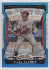 2009 Topps Finest Blue Refractor 249/399 Raul Ibanez #104 1k5