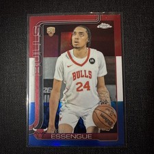 2025-26 Topps Chrome - Noa Essengue #262 Red White & Blue Refractor (RC)