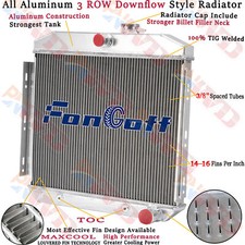 Aluminum 3 Row Radiator For 1955-1957 Chevy Bel Air Nomad 150 210 3.8l Aluminum 3 Row Radiator For 1955-1957 Chevy Bel Air Nomad 150 210 3.8l
