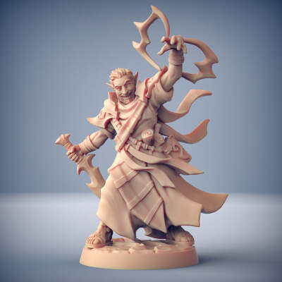 3D Printed Artisan Guild Danny Folly the Guide The Eye of Tialevor Heroes Set