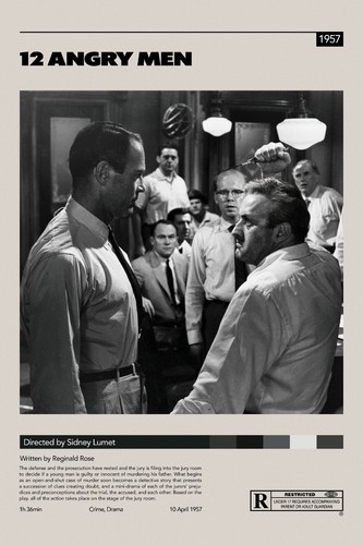 12 Angry Man Movie Poster Museum Print 12 x 18 inches