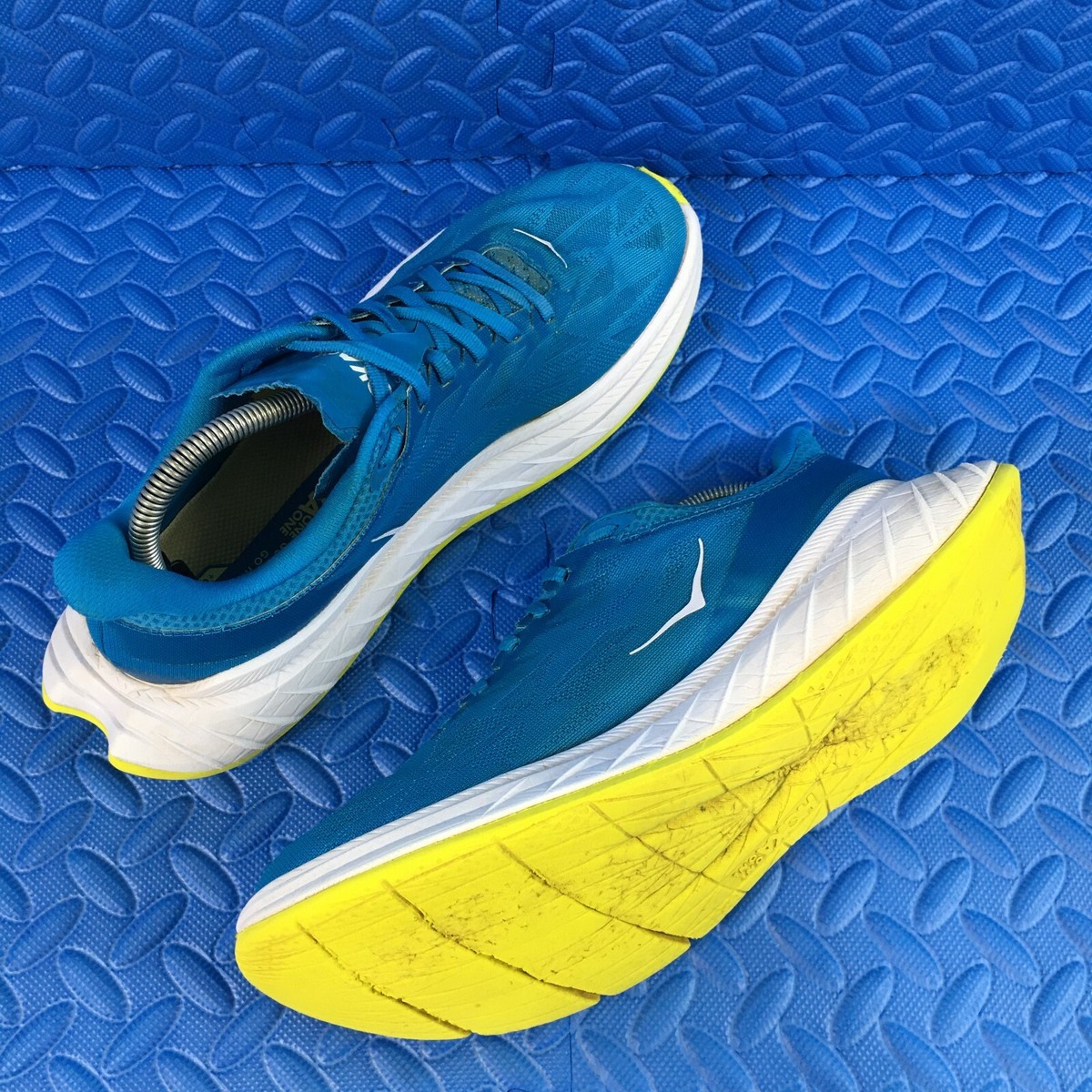 Hoka One One Carbon X 2 Mens Running Walking Shoes Blue  display picture 1
