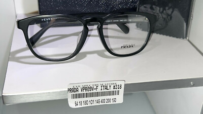 Prada VPR09V Cat Eye Black Sunglasses 54MM $400 #318 | eBay