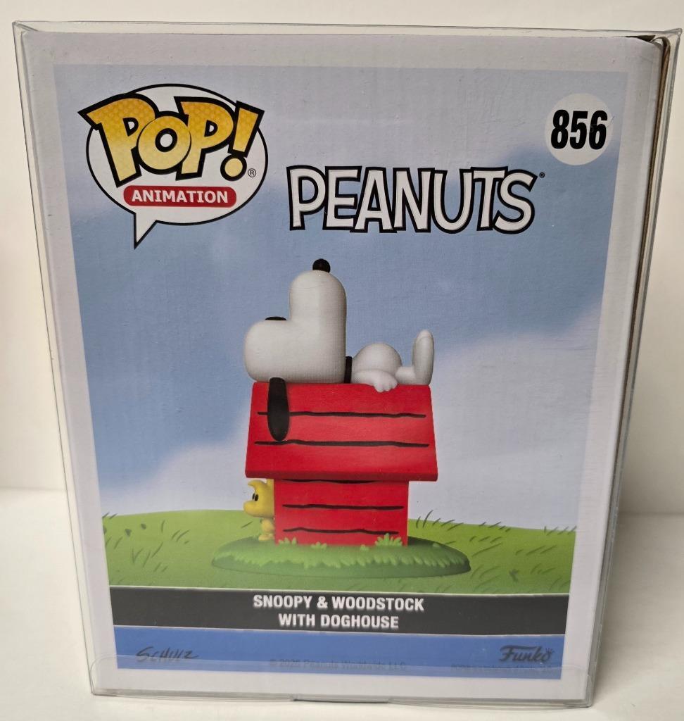 Funko Pop Snoopy Woodstock W/ Doghouse #856 856 Peanuts Pop Protector New Nrfb