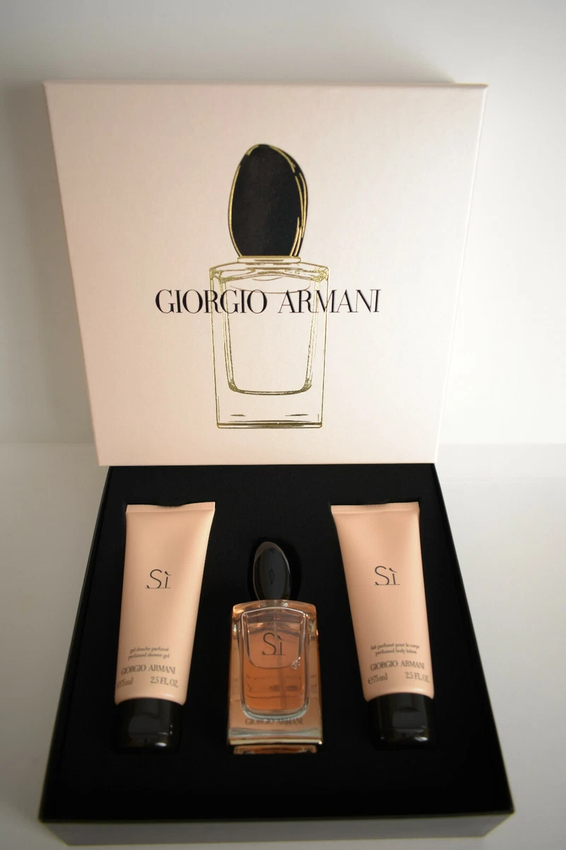 Giorgio Armani Si Eau Parfum 50ml/1.7oz Spray ~ 3 Piece Gift Set New in 3614271003676 | eBay