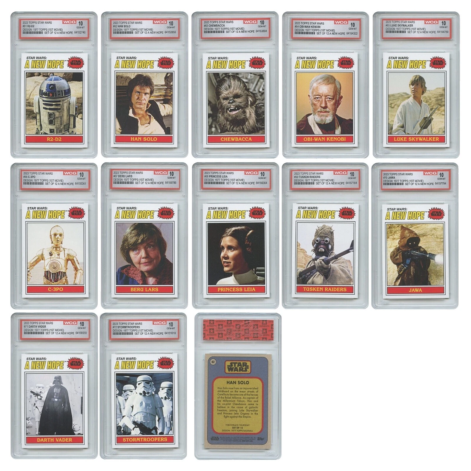 Star Wars Han Solo Trading Card Sets