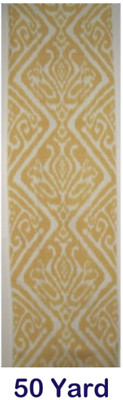 Bulk sale 50 Yard  HAND MADE UZBEK Natural SILK IKAT ADRAS FABRIC #8935**