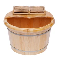 Cedar Foot Tub Relaxation for Foot Bath Massage Spa Sauna Soak Foot Bath Wooden