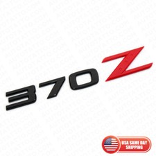 For Nissan 370z Nismo Rear Bumper Trunk Letter Emblem Badge Sport Black Red