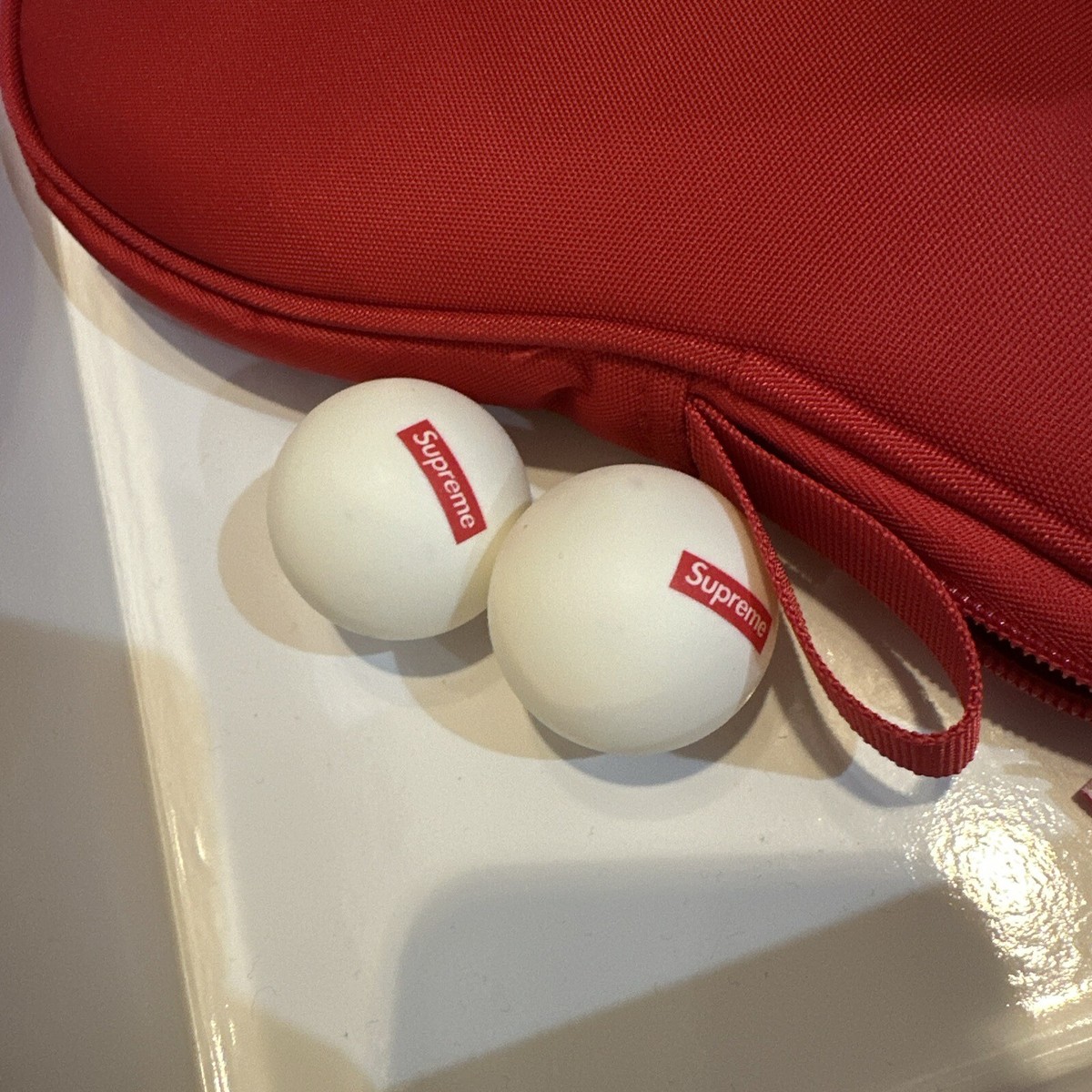 New Supreme Butterfly Table Tennis Racket Set Ping Pong Red White