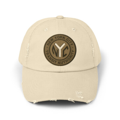 NYC Token Transit Authority New York City Unisex Distressed Cap
