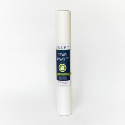 SULKY Tear Away Plus Stabilisator zum Ausreißen (50 cm x 10 m/ weiß) sticken
