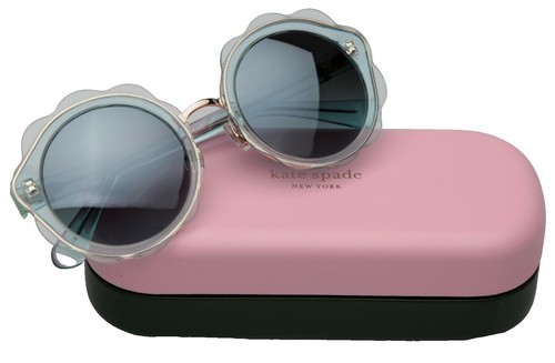 Kate Spade Women's Sunglasses Blue Pattern Butterfly Frame CHARLI