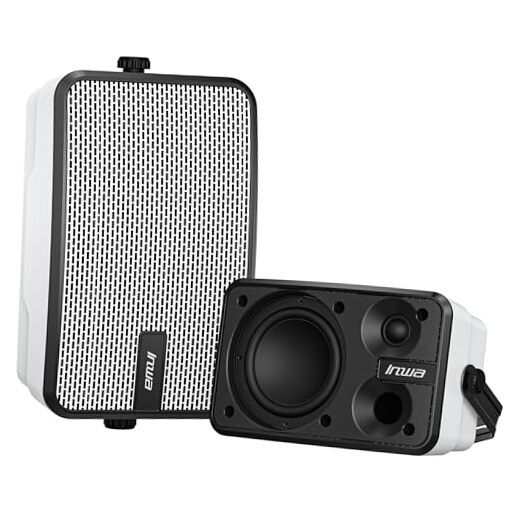 Outdoor Bluetooth Speakers, IPX5 Waterproof 400W Wall Mount Speaker, Powerful