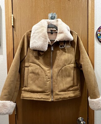 DIVIDED BY H&M Women s  Faux Suede  jacket Sz 10 Warm And Beautiful  