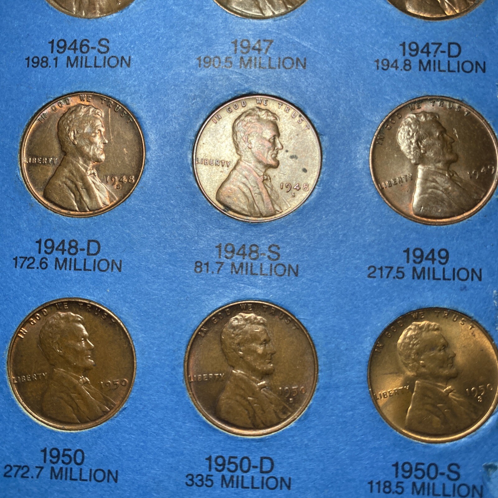 complete lincoln penny collection Album 19411974 PSD Set Free