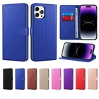 Case For iPhone 17 16 Pro Max Plus 15 14 13 12 Min 11 XR 8 7 Leather Flip Wallet