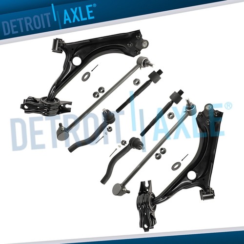 Front Lower Control Arms Sway Bars Tie Rod Ends Kit for 2016 2019