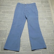 VINTAGE Thumbs Up Corduroy Pants Size 36x30 Blue Bootcut SportsWear Sears