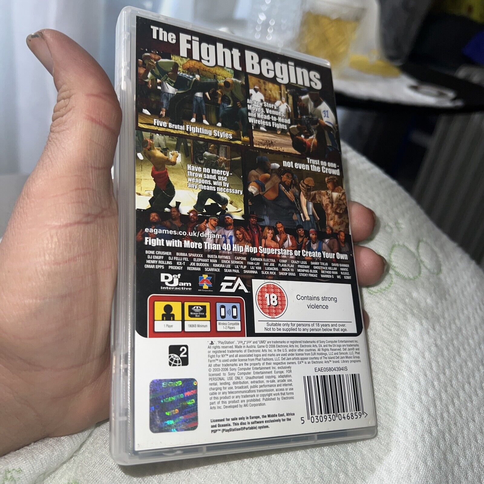 Def Jam Fight For NY The Takeover PSP MANUAL ONLY Authentic Insert