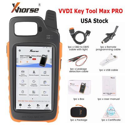 Xhorse VVDI Key Tool Max PRO Remote Maker Coding Add Voltage & Leakage Current