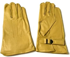 WWII US AIRBORNE PARATROOPER DDAY LEATHER JUMP GLOVES-SIZE LARGE