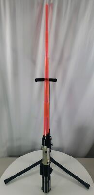 2006 Star Wars Force Action Spring Lightsaber Darth Vader Red Hasbro LFL  AS IS