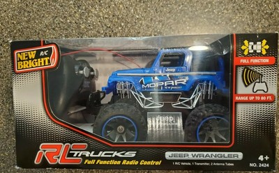 New Bright R C Rc Trucks Jeep Wrangler Blue 1 24 Scale Ebay