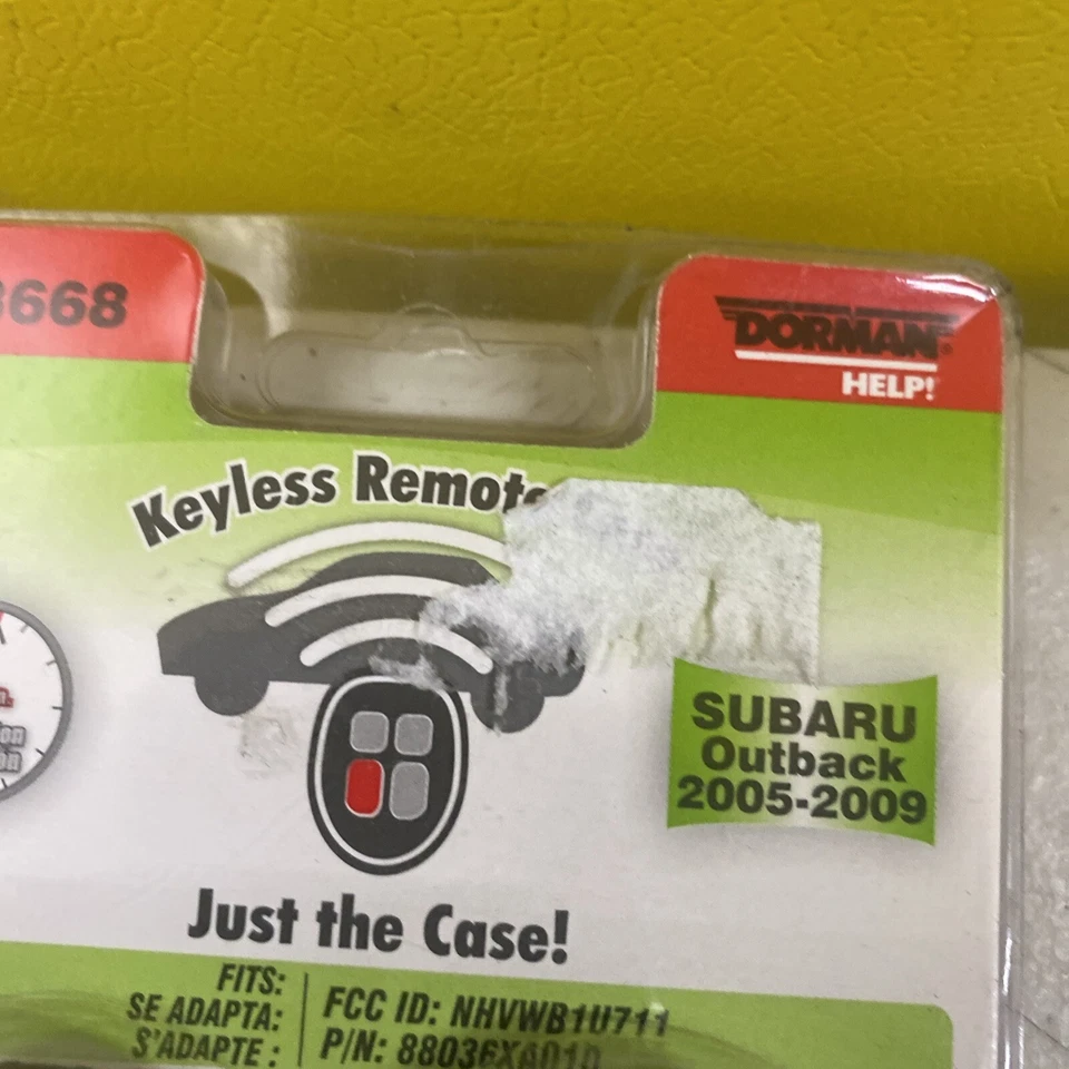 FUNDA REMOTA SIN LLAVE PARA SUBARU OUTBACK B9 TRIBECA 13668 88036XA010 Foto 2 de 4