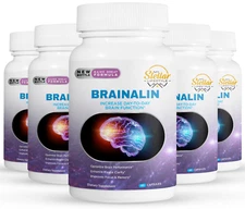 5 Pack Brainalin, promueve la claridad mental-60 Cápsulas x5