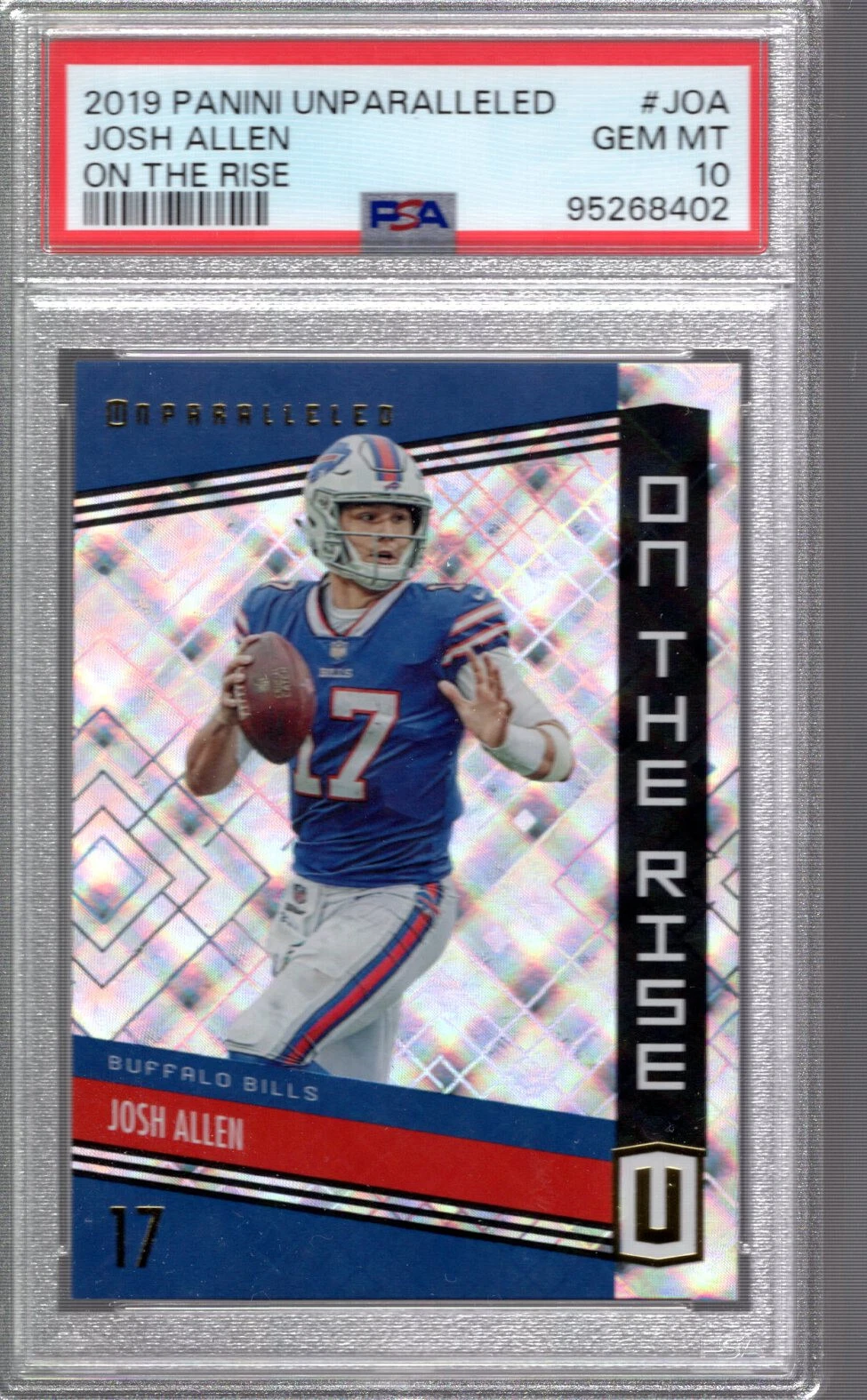 Josh Allen Panini Unparalleled on the Rise #JOA Base
