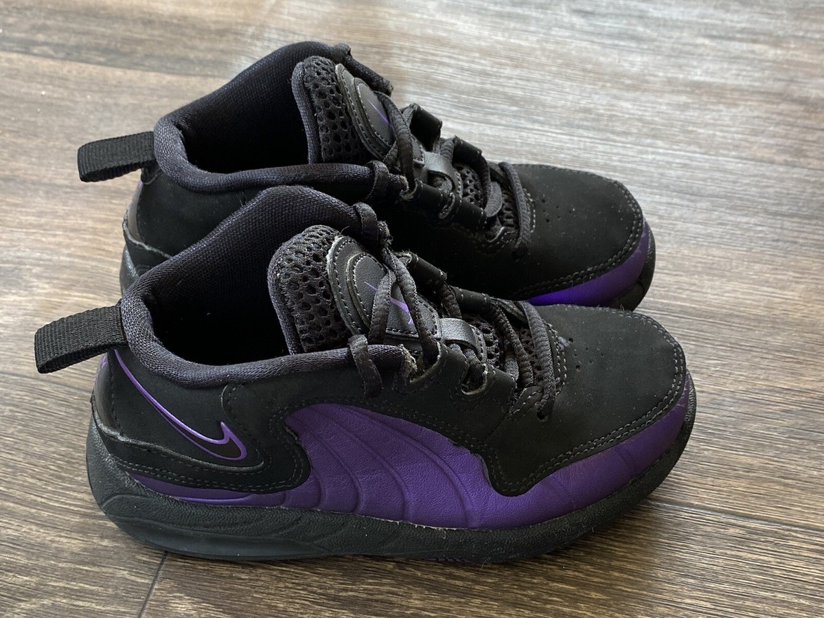 NIKE AIR MAX WAVY BLACK & PURPLE SNEAKER YOUTH SIZE 9C