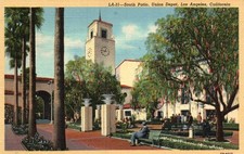 CPA - USA - South Patio, Union Depot. Los Angeles, Kalifornien
