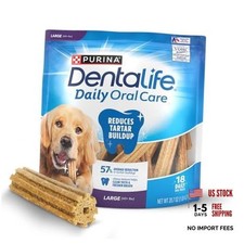 Purina Made in USA Facilities Large Dog Dental Chews, 18 Count (Pack of 1)