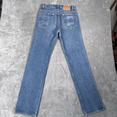 Vintage Levis Jeans Mens 31x34 (Fits 29x32) Blue Denim 501 80s Made in USA