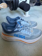 Mens HOKA Bondi 9 Running Shoes Size US 10.5D - GOOD - NO INSOLES - CHEAP POST!