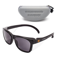 Lentes seguridad V30 Maverick humo negro estuche recrubrimiento antiempano unisex