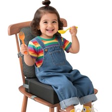 Booster Seat for Kitchen Chair, Adjustable Washable Safety Belts Toddler Boos...