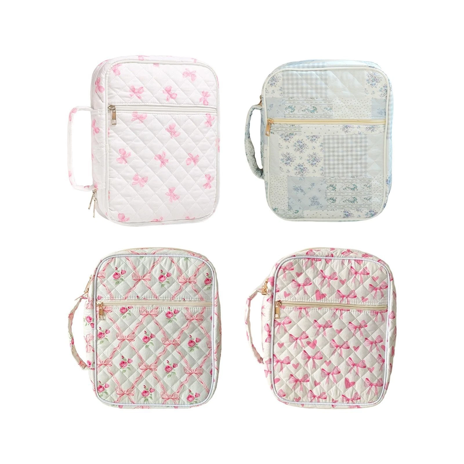 Quilted Makeup Bag Pouch Portable Fashion Women Multifunctional Make up Case